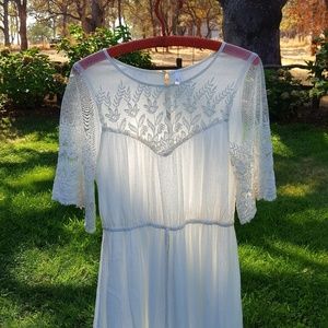 Gorgeous lace embellished bohemian style dress!